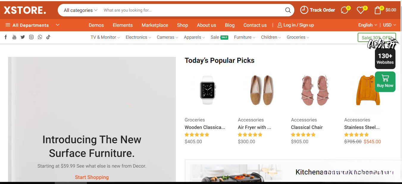 WordPress主题–Xstore v9.5.1 Woocommerce主题 破解版下载-Aⁿ-次方